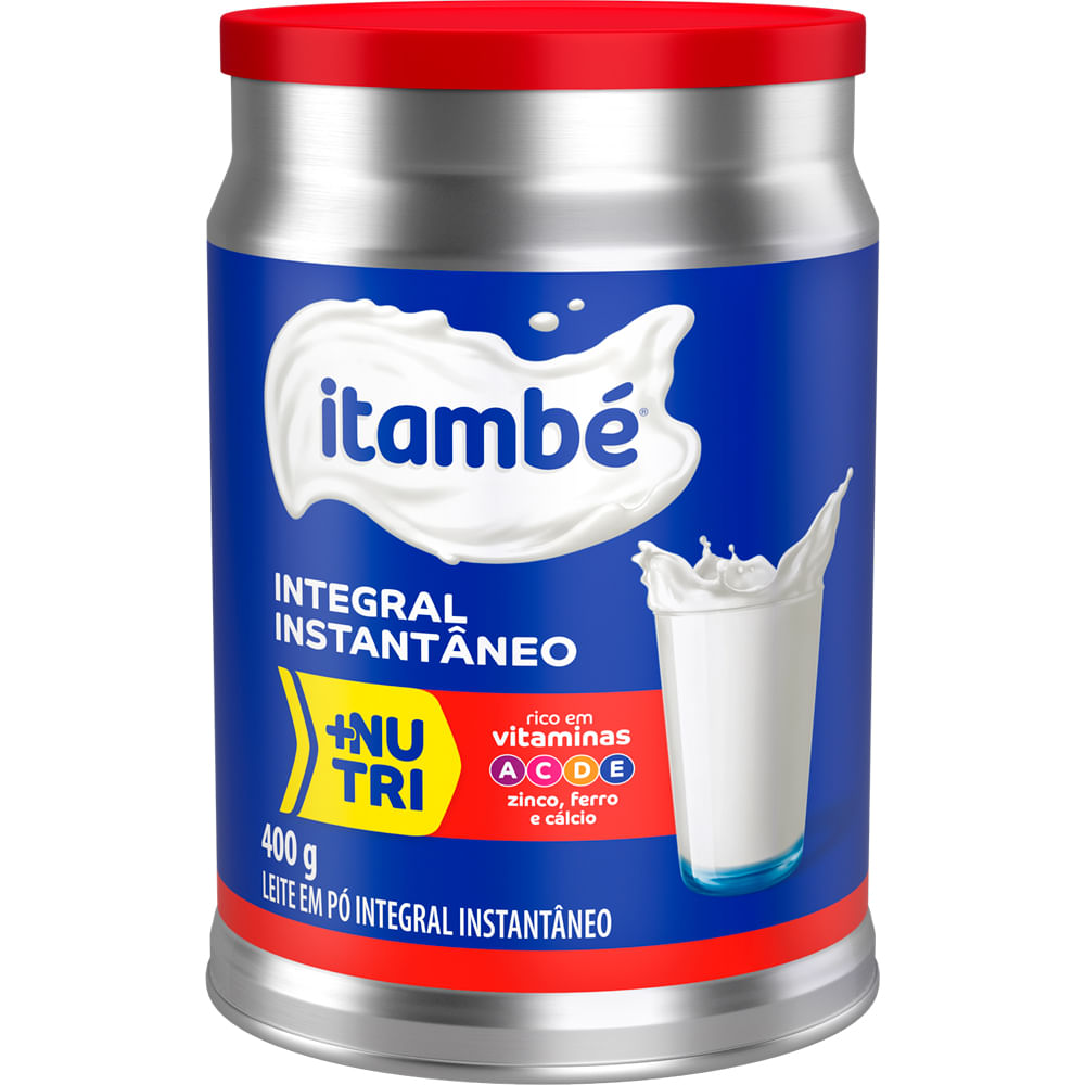 Leite em Pó Itambé Integral Instantâneo Lata 400g