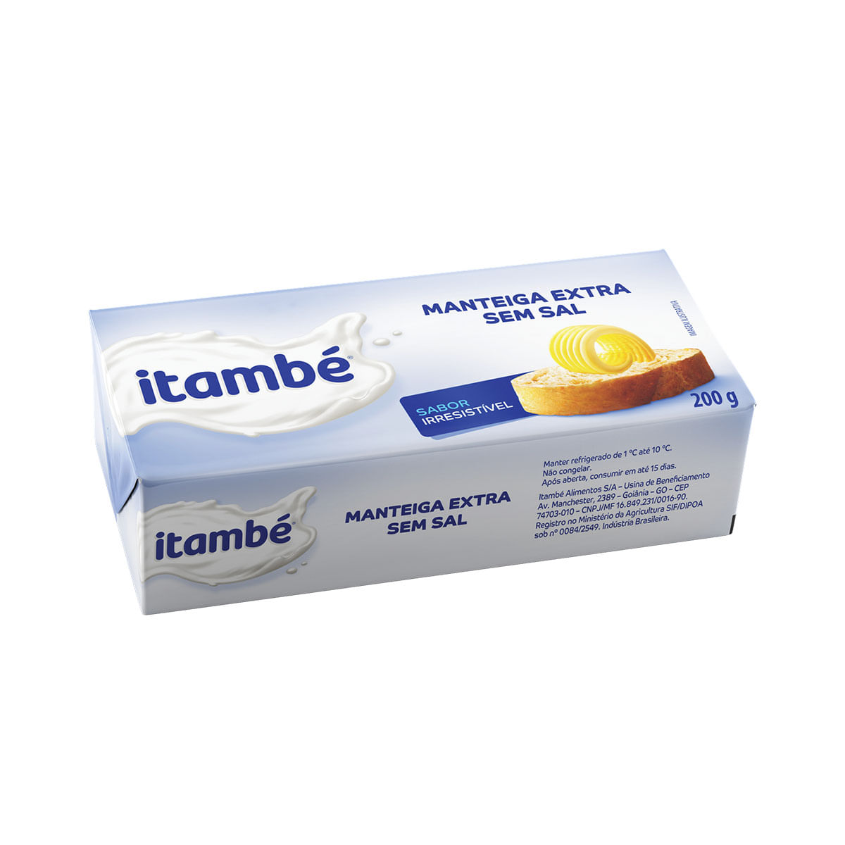 Encontraproduto.com.br - Manteiga Itambé Sem Sal Tablete 200g
