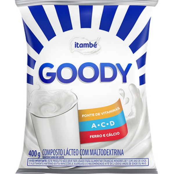 Bebida Láctea Fermentada com Preparado de Fruta Morango Itambé Goody Garrafa 1,15kg Embalagem Econômica
