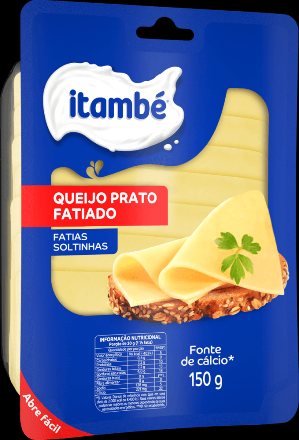 Queijo Prato Itambé Fatiado Pacote com 150g