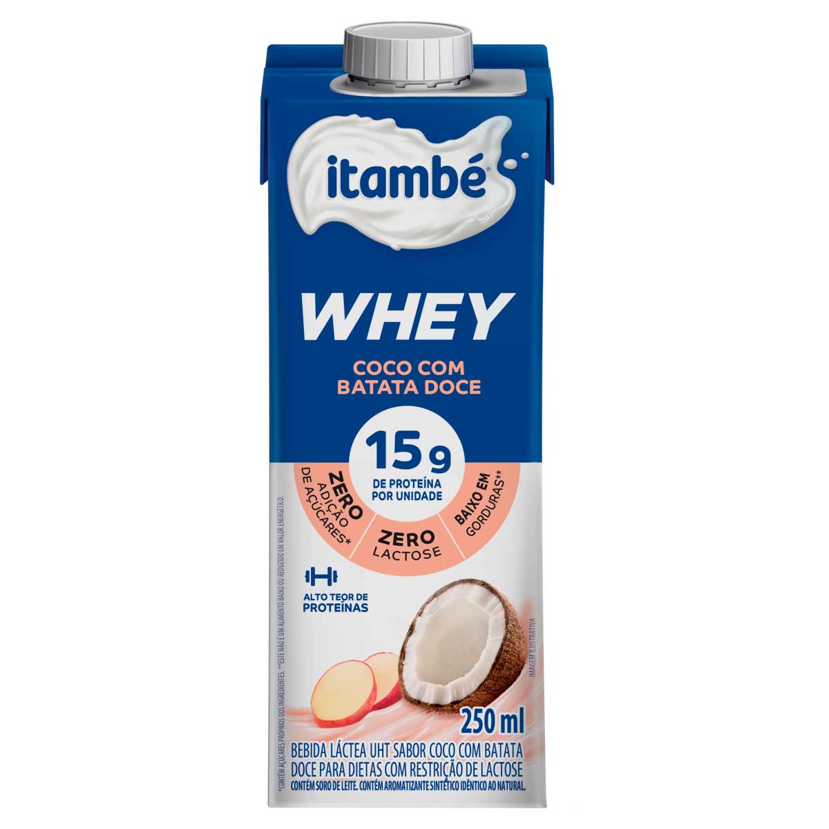 Encontraproduto.com.br - Bebida Láctea Whey Itambé Coco com Batata Doce TP com 250ml