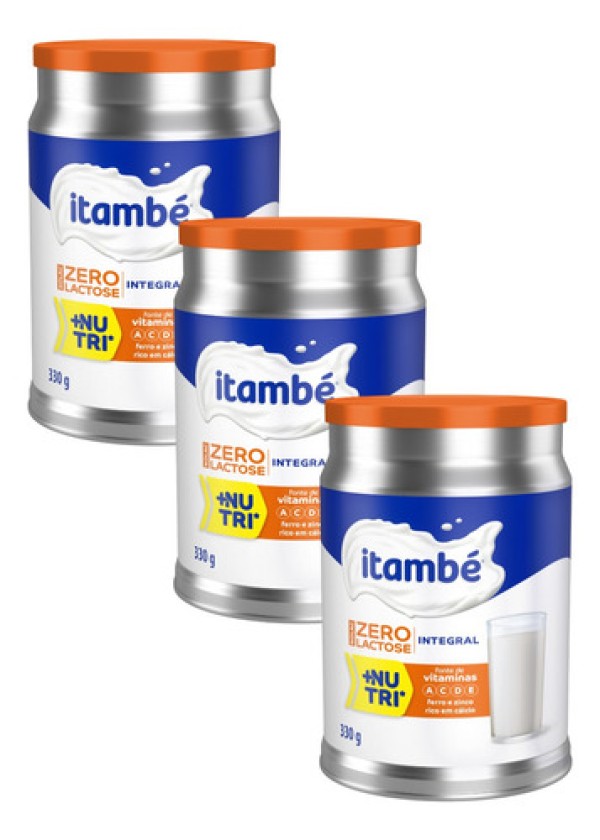 Encontraproduto.com.br - Leite Pó Instantâneo Integral Zero Lactose Itambé Nolac + Nutri Lata 330g