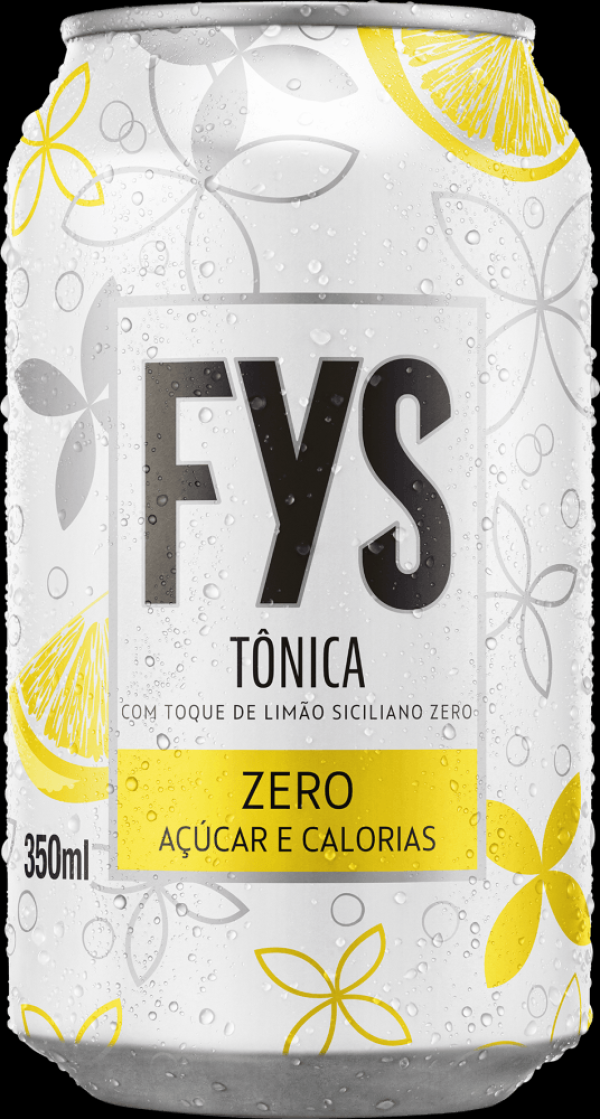 Encontraproduto.com.br - Água Tônica com Toque de Limão Siciliano Zero Açúcar FYs Lata 350ml