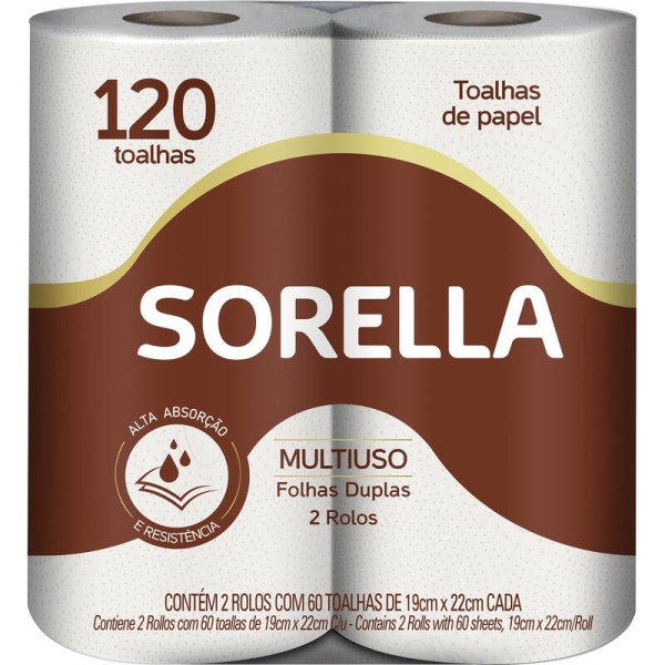 Encontraproduto.com.br - Toalha De Papel Sorella Com 2 Unidades