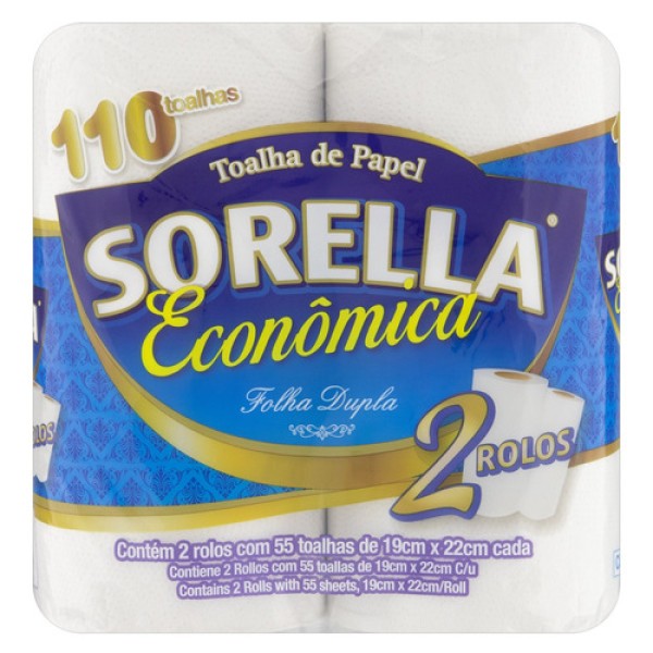 Toalha De Papel Sorella Com 2 Unidades