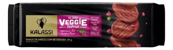 Encontraproduto.com.br - Biscoito Kalassi Rice Cracker Beterraba 84g