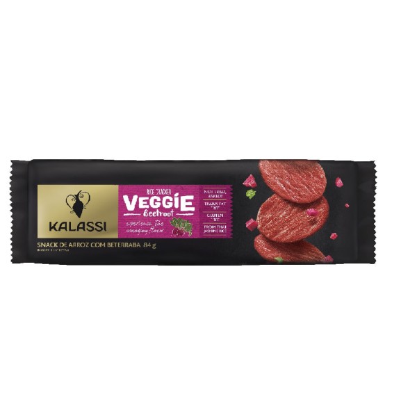 Encontraproduto.com.br - Biscoito Kalassi Rice Cracker Beterraba 84g