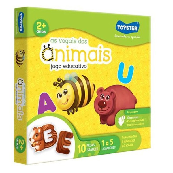 Encontraproduto.com.br - Jogo As Vogais Dos Animais 2034 Toyster