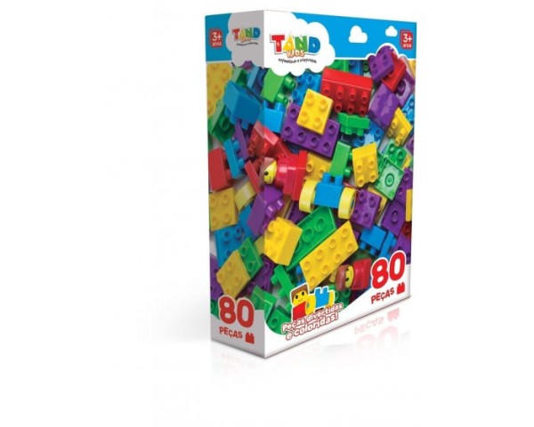 Encontraproduto.com.br - Caixa Tand Kids 80 Peças - Toyster