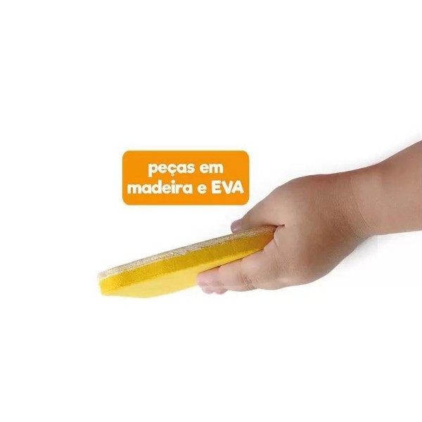 Jogo de Encaixar Vogais Animais Madeira +3 Anos Toyster