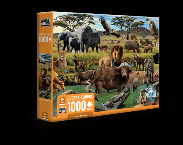 Encontraproduto.com.br - Quebra-cabeca - Savana Africana TOYSTER