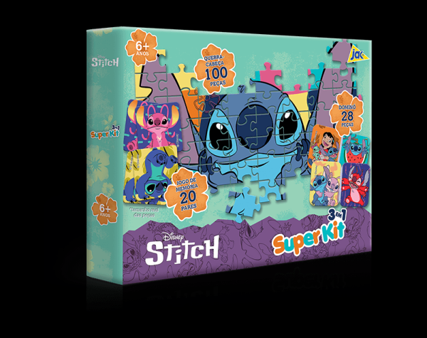 Encontraproduto.com.br - Super Kit de Jogos 3 em 1 Stitch Toyster 3237