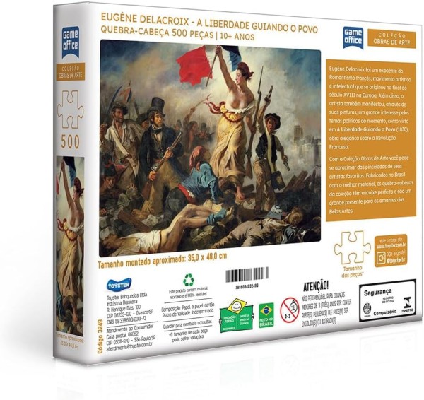 Encontraproduto.com.br - A Liberdade Guiando O Povo, Delacroix, Qc 500 Peças G.office
