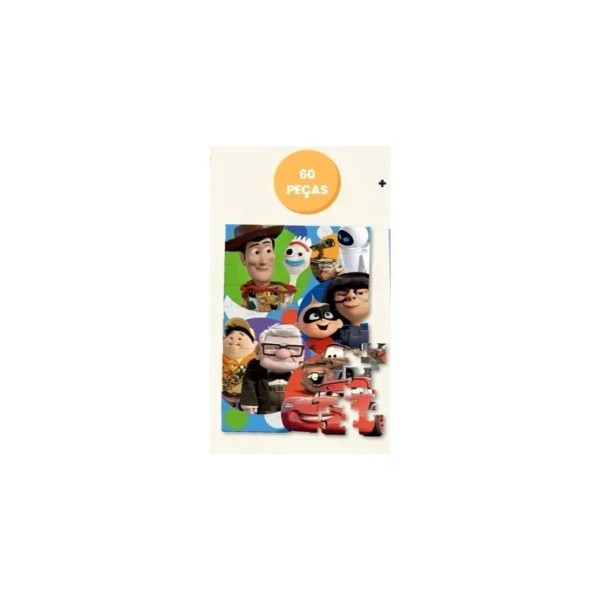 Encontraproduto.com.br - Maleta Pixar Com 3 Quebra Cabeças Toyster 009139