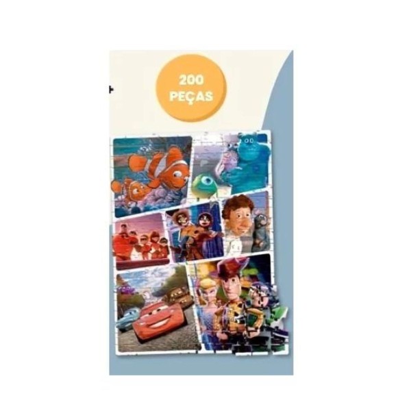 Encontraproduto.com.br - Maleta Pixar Com 3 Quebra Cabeças Toyster 009139