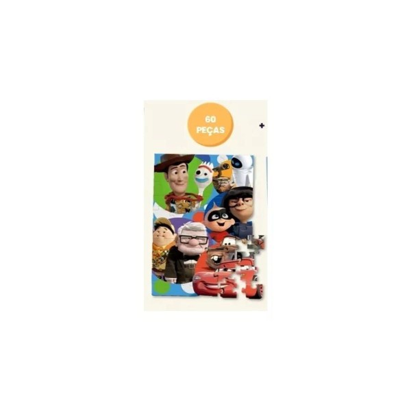 Encontraproduto.com.br - Maleta Pixar Com 3 Quebra Cabeças Toyster 009139