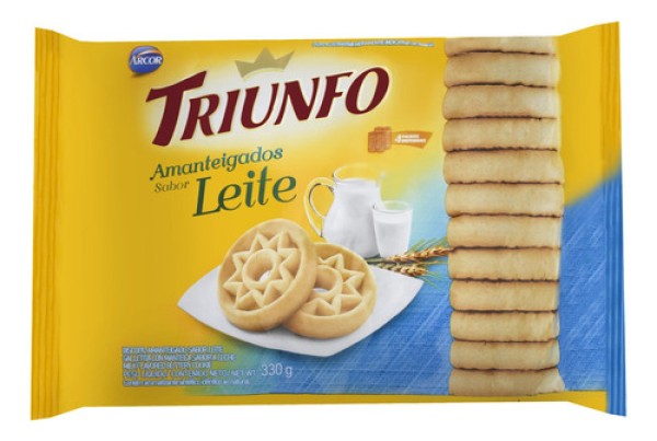 Biscoito Amanteigado Leite Triunfo 330g