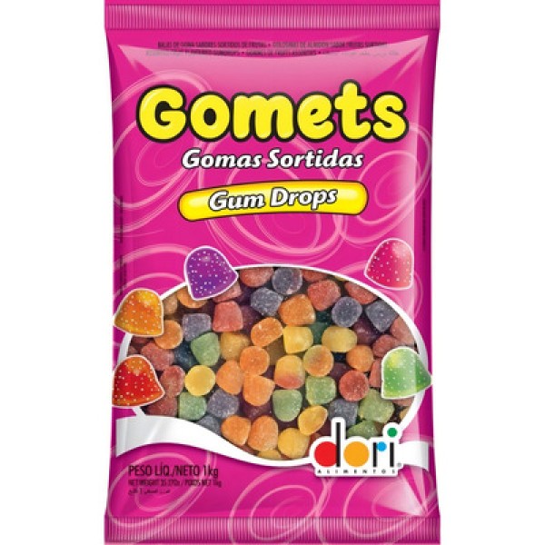 Bala Goma Dori Gomets Gumdrops 700g