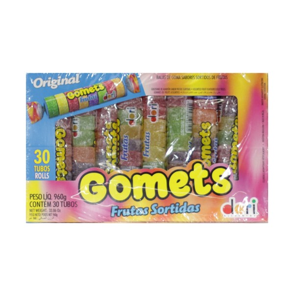 Encontraproduto.com.br - Bala de Goma Dori Gomets Frutas Sortidas Caixeta com 30 unidades