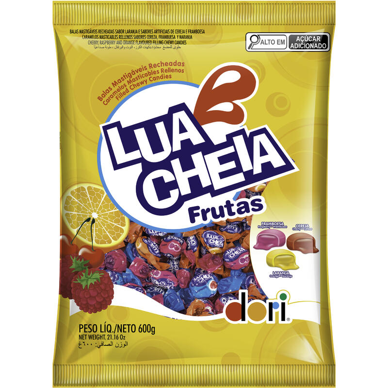 Encontraproduto.com.br - Bala Lua Cheia Frutas 600g Dori