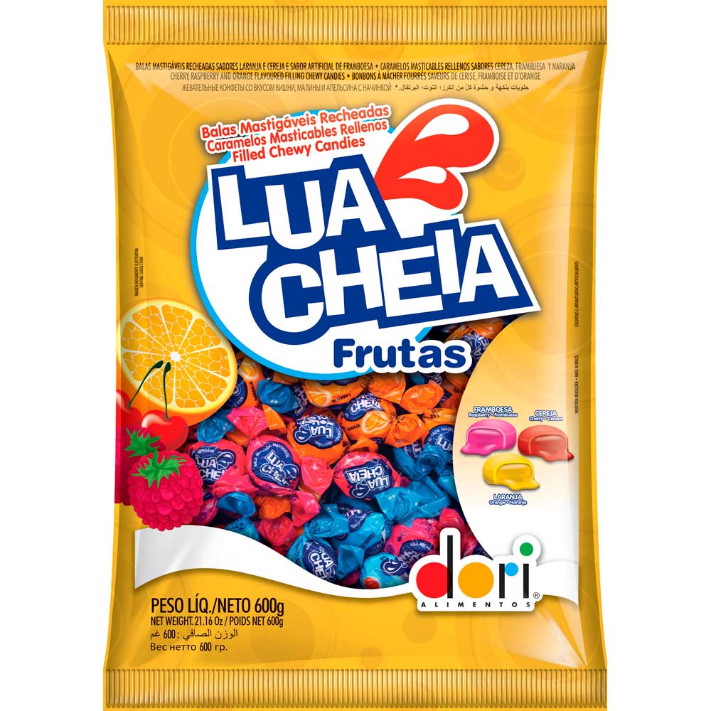 Encontraproduto.com.br - Bala Lua Cheia Frutas 600g Dori