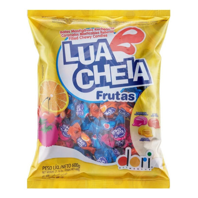 Encontraproduto.com.br - Bala Lua Cheia Frutas 600g Dori