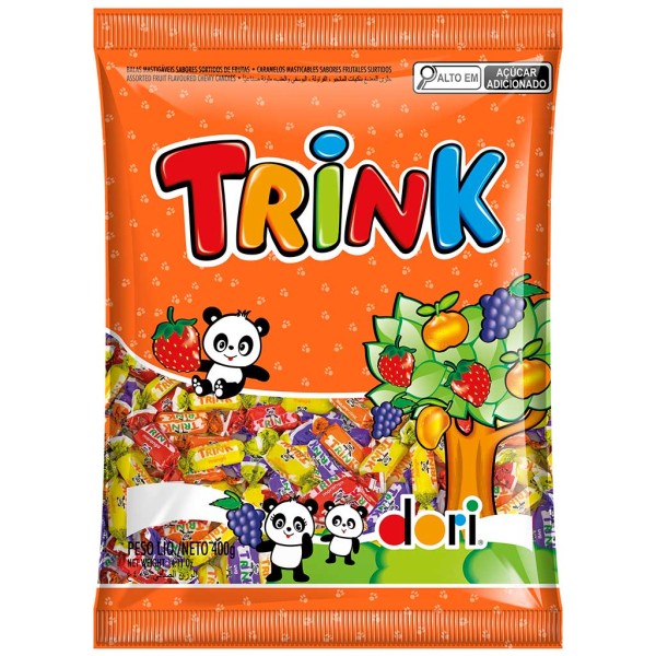 Bala Mastigável Trink Frutas 400g - Dori