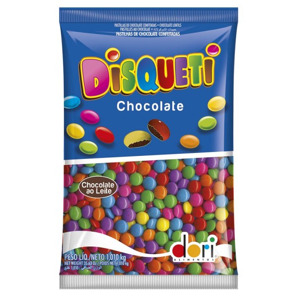 Encontraproduto.com.br - Confeito Chocolate Disqueti 1,010 Kg - Dori