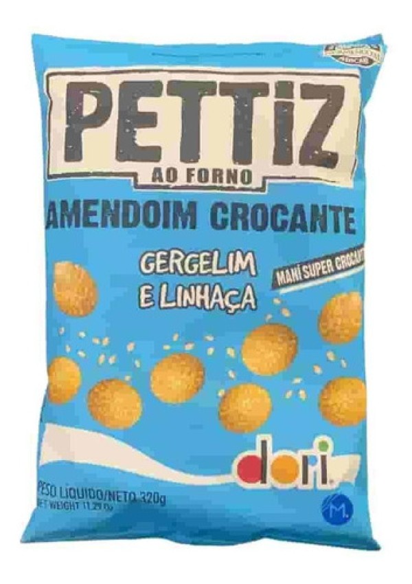 Amendoim Dori Pettiz Crocante com Gergelim e Linhaça 320g