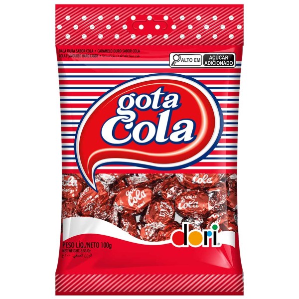 Bala Gota Cola 100g - Dori