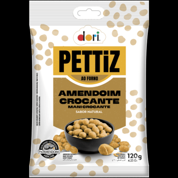 Encontraproduto.com.br - AMENDOIM NATURAL PETTIZ CROCANTE 120G