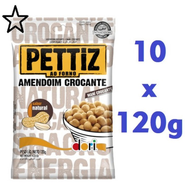 Encontraproduto.com.br - AMENDOIM NATURAL PETTIZ CROCANTE 120G