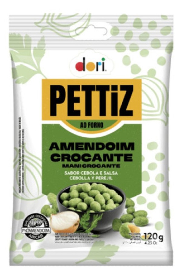 AMENDOIM PETTIZ PIMENTA VERMELHA CROCANTE 120G