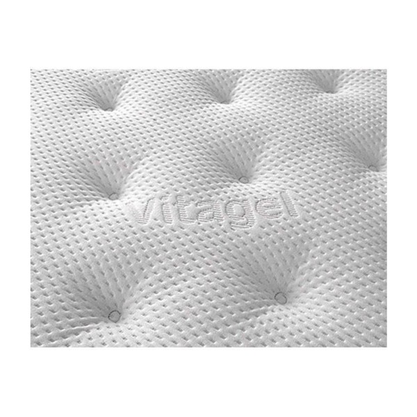 Encontraproduto.com.br - Cama Box Baú Solteiro: Colchão Molas Ensacadas Castor Pocket Gold Star Vitagel Slx Double Face + Base Crc Courano White(88x188)