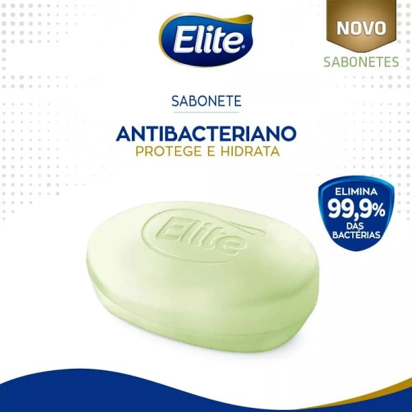 Encontraproduto.com.br - Sabonete em Barra Elite Antibacteriano com 4 Unidades 85g