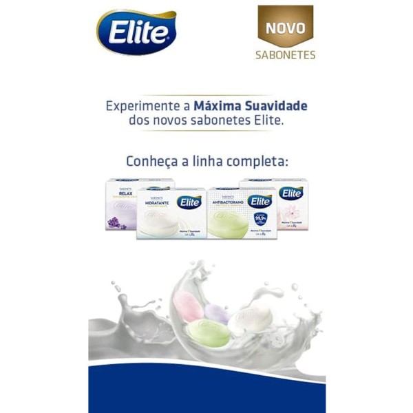 Encontraproduto.com.br - Sabonete em Barra Elite Antibacteriano com 4 Unidades 85g