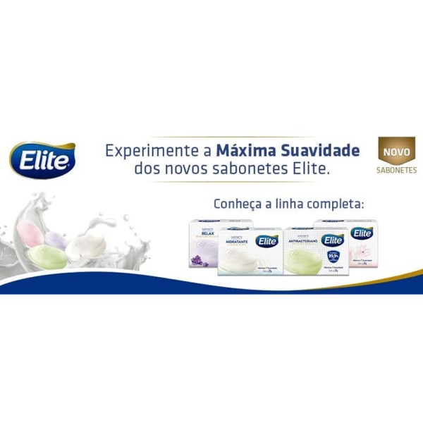 Encontraproduto.com.br - Sabonete em Barra Elite Antibacteriano com 4 Unidades 85g