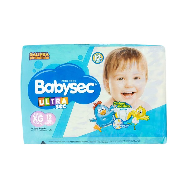 Encontraproduto.com.br - Fralda Descartável Babysec Ultra Jumbinho XG c/ 12