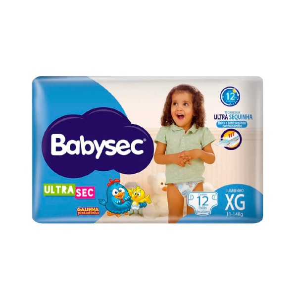Encontraproduto.com.br - Fralda Descartável Babysec Ultra Jumbinho XG c/ 12