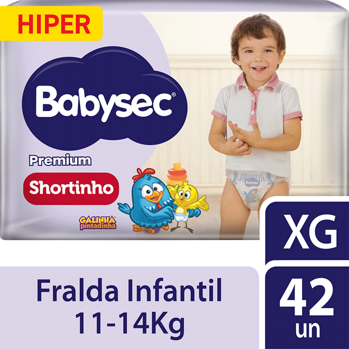 Encontraproduto.com.br - FRALDA BABYSEC SHORTINHO HIPER XG C/42 UN