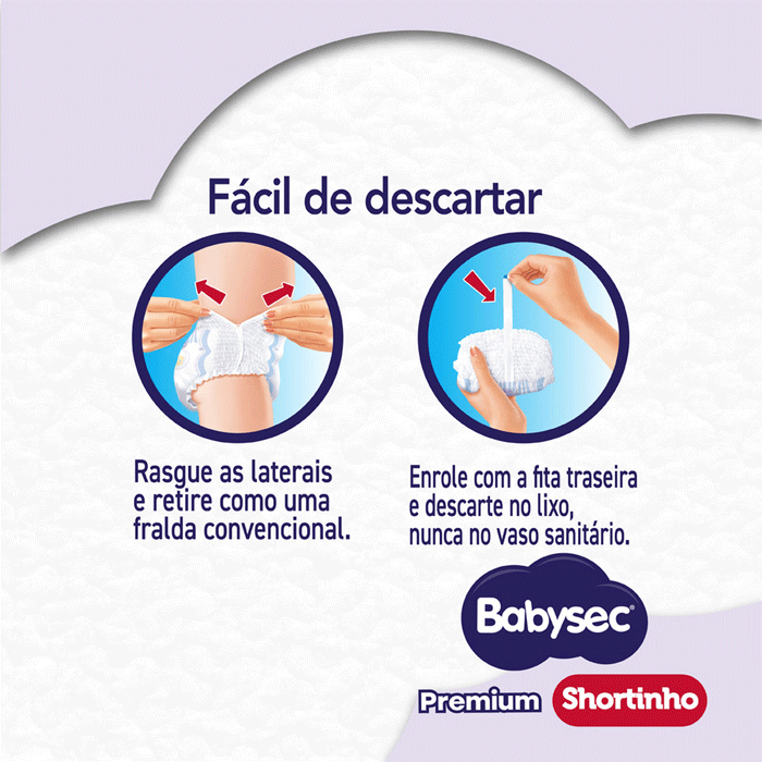 Encontraproduto.com.br - FRALDA BABYSEC SHORTINHO HIPER XG C/42 UN