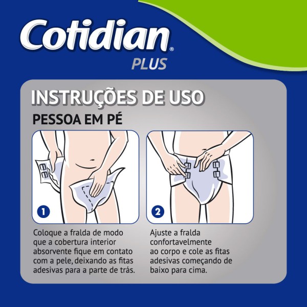 Encontraproduto.com.br - Fralda Geriátrica Cotidian Plus XG 14 Unidades