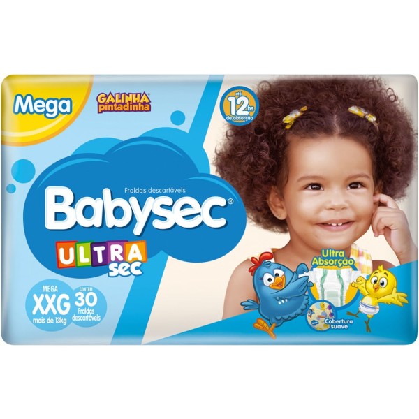 Encontraproduto.com.br - Fralda Descartável BabySec Mega XXG Pacote com 28 unidades