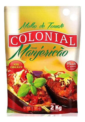Molho Tomate Colonial com Manjericão 2 Kg