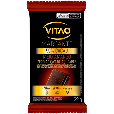 Encontraproduto.com.br - Chocolate Vitao Zero Nibs 70% Zero 70g