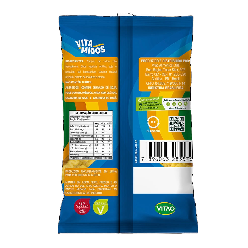 Encontraproduto.com.br - Snack Vitao Kids Integral Requeijão 40g
