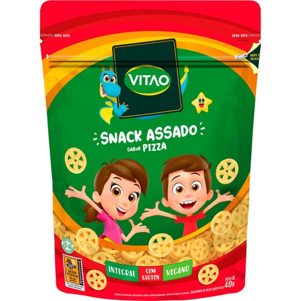 Encontraproduto.com.br - Snack Vitao Kids Integral Pizza 40g