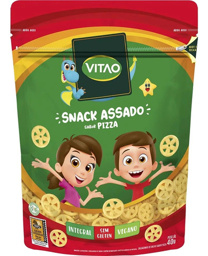 Encontraproduto.com.br - Snack Vitao Kids Integral Pizza 40g