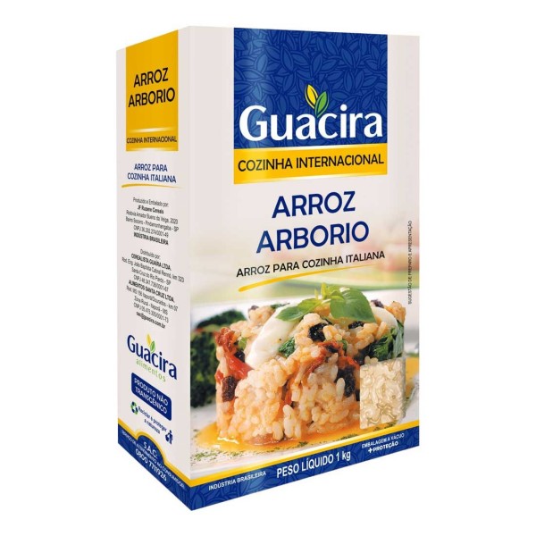 Arroz Arbório Guacira 1kg