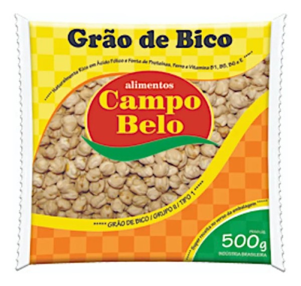 Encontraproduto.com.br - Grão de Bico Campo Belo Pacote com 500g